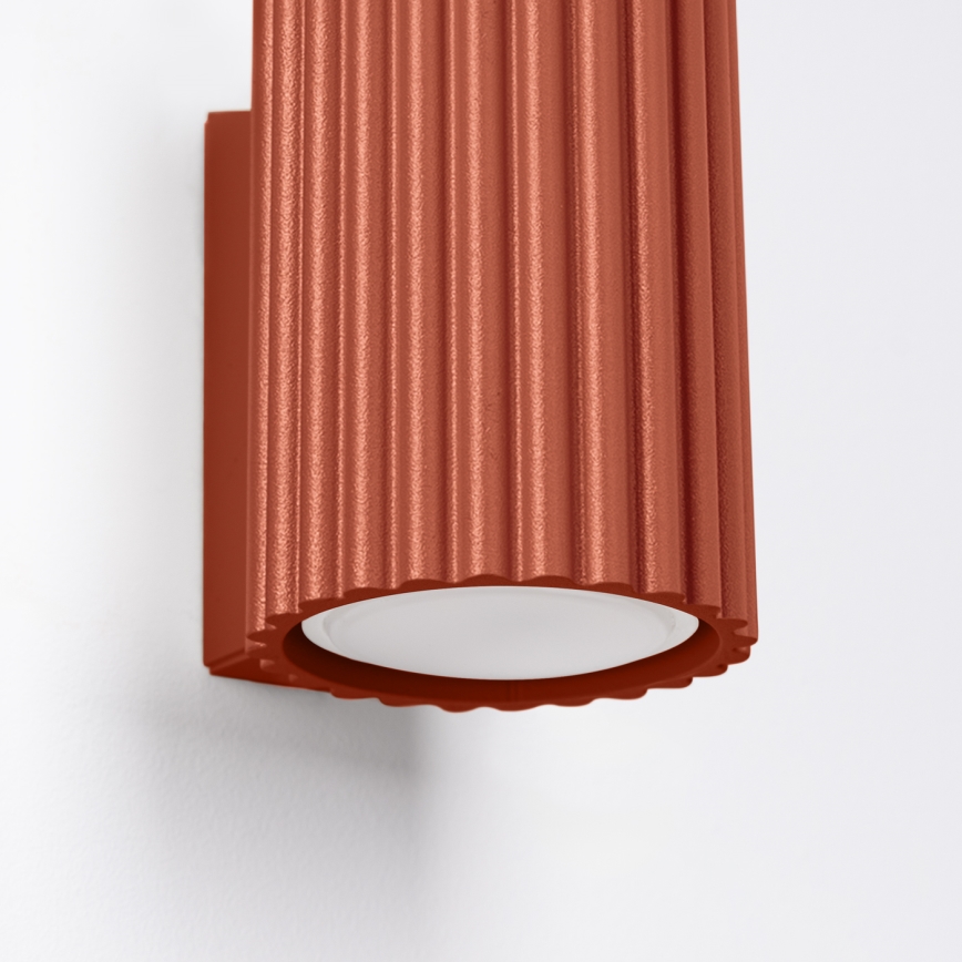 Brilagi - Applique murale LED CRESTO 1xGU10/10W/230V 10 cm rouge