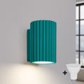 Brilagi - Applique murale LED CRESTO 1xGU10/10W/230V 10 cm turquoise