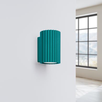 Brilagi - Applique murale LED CRESTO 1xGU10/10W/230V 10 cm turquoise
