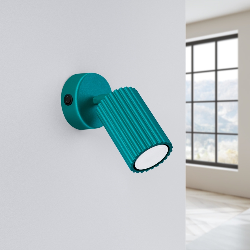 Brilagi - Applique murale LED CRESTO 1xGU10/10W/230V turquoise