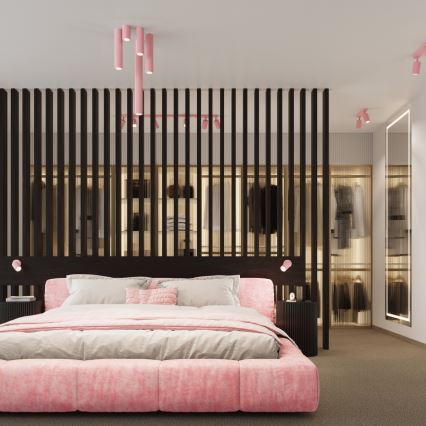 Brilagi - Applique murale LED CRESTO 2x GU10/10W/230V, 30 cm, rose