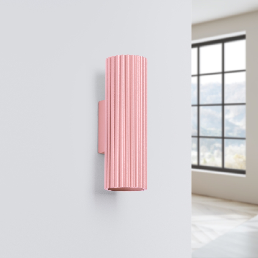 Brilagi - Applique murale LED CRESTO 2xGU10/10W/230V 20 cm rose
