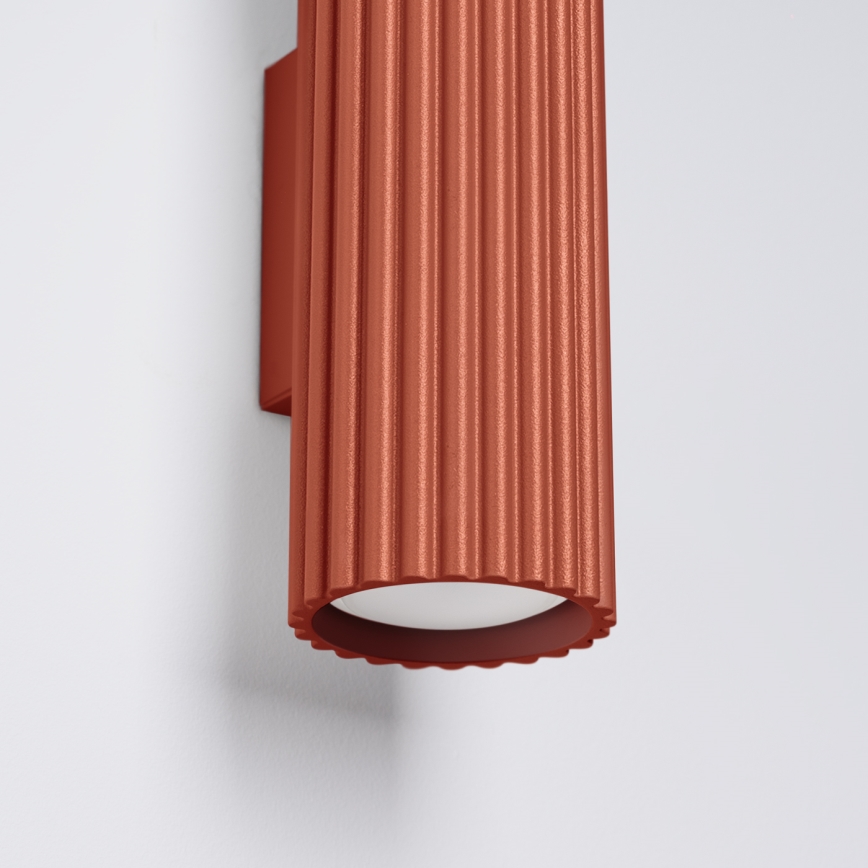 Brilagi - Applique murale LED CRESTO 2xGU10/10W/230V 20 cm rouge