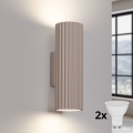 Brilagi - Applique murale LED CRESTO 2xGU10/10W/230V 20 cm taupe