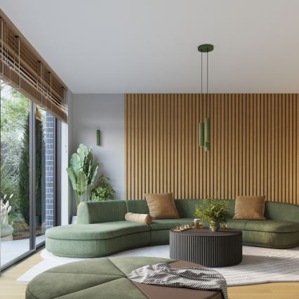 Brilagi - Applique murale LED CRESTO 2xGU10/10W/230V 20 cm verte