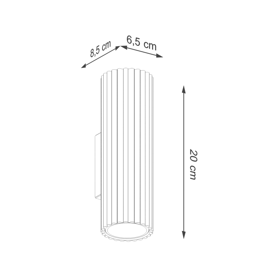 Brilagi - Applique murale LED CRESTO 2xGU10/10W/230V 20 cm verte