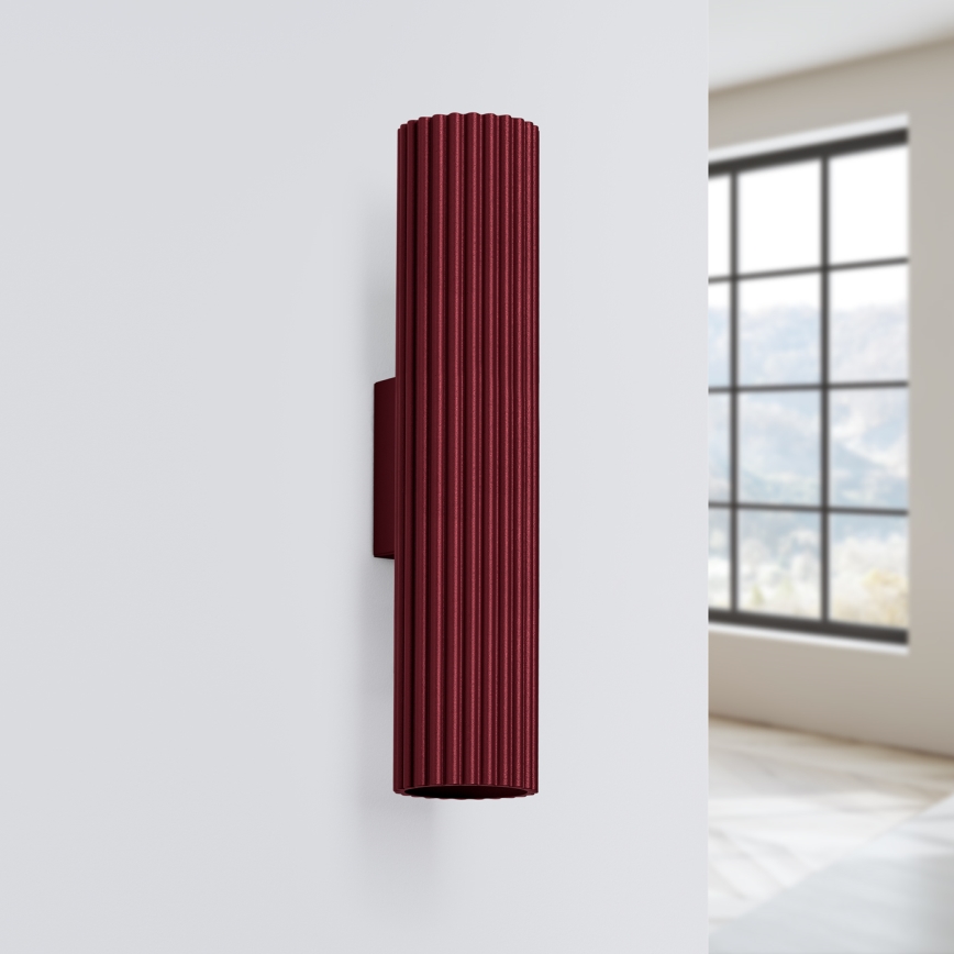 Brilagi - Applique murale LED CRESTO 2xGU10/10W/230V 30 cm bordeaux
