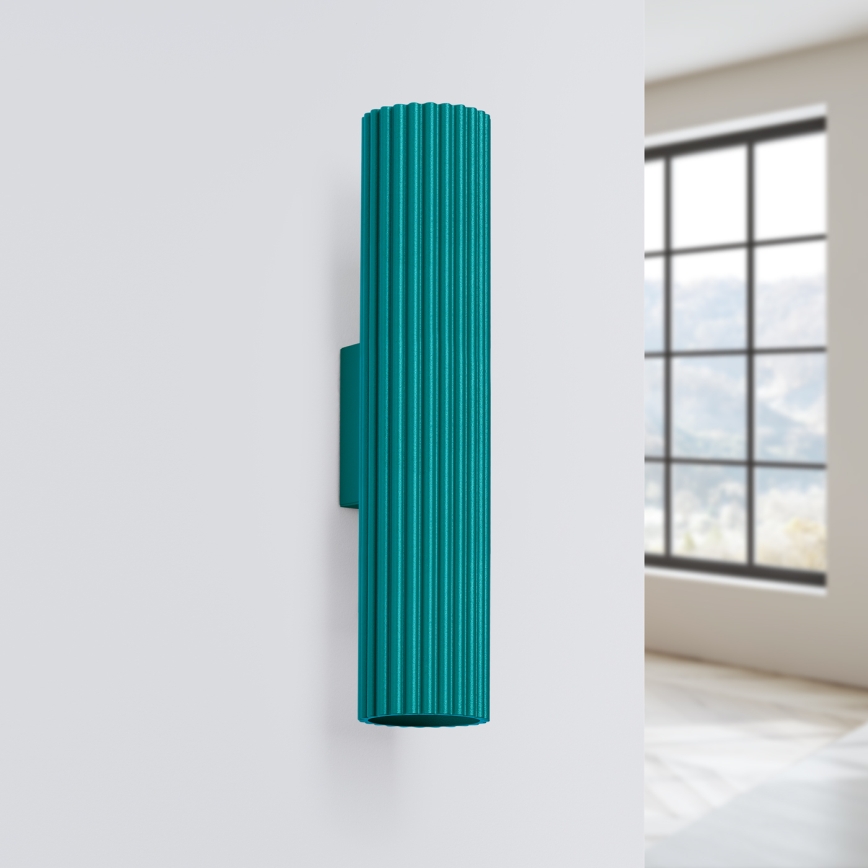 Brilagi - Applique murale LED CRESTO 2xGU10/10W/230V 30 cm turquoise