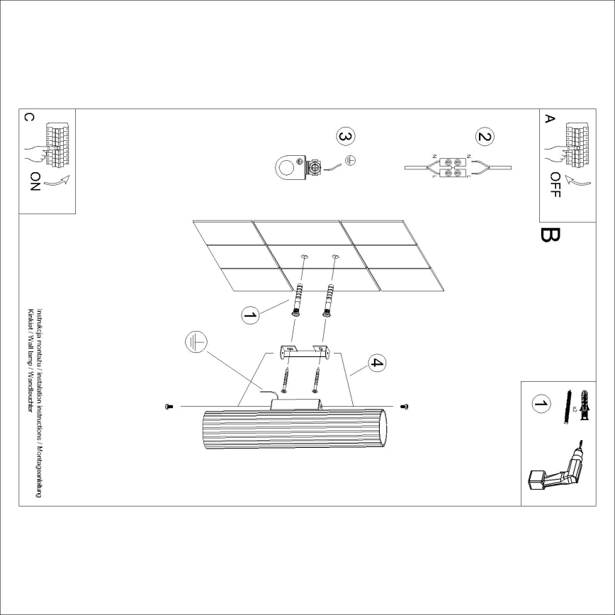 Brilagi - Applique murale LED CRESTO 2xGU10/10W/230V 30 cm verte