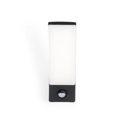 BRILAGI - Applique murale extérieure LED avec détecteur de mouvement et capteur crépusculaire ARCELO LED/12W/230V IP65 noire