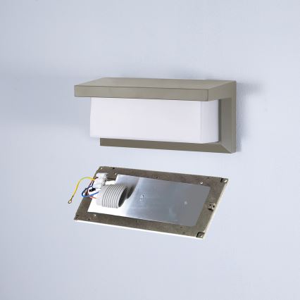 Brilagi - Applique murale d'extérieur LED à intensité variable BRICKY 1xE27/6W/230V 2700-6500K IP54 gris