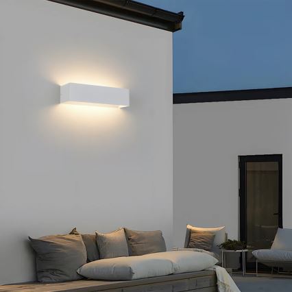 Brilagi - Applique murale LED d'extérieur DONNANI LED/12W/230V 30 cm blanche IP44