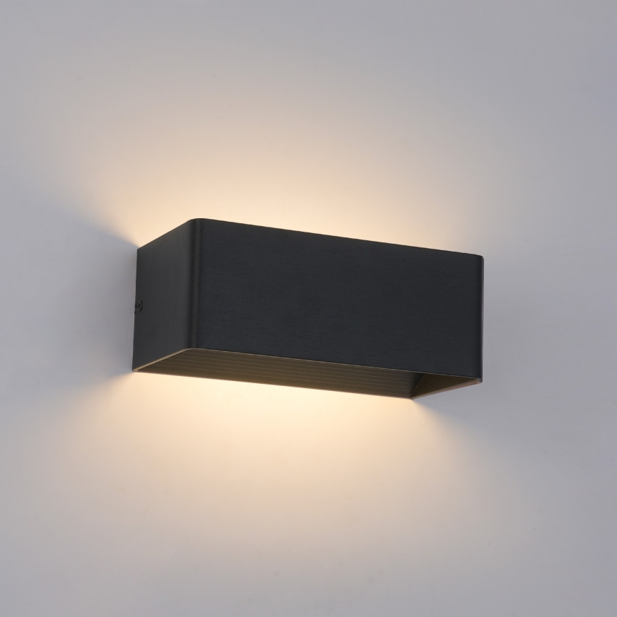 Brilagi - Applique murale LED d'extérieur DONNANI LED/7W/230V 20 cm noire IP44