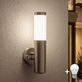 BRILAGI - Applique murale LED d'extérieur ELIA 1xE27/7W/230V 4000K IP44 chrome mat