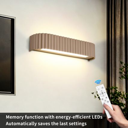 BRILAGI - Applique murale LED dimmable FALCON MODERN LED/14W/230V 3000-6000K 40 cm beige + télécommande