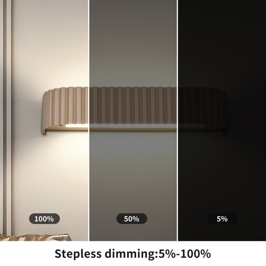 BRILAGI - Applique murale LED dimmable FALCON MODERN LED/14W/230V 3000-6000K 40 cm beige + télécommande