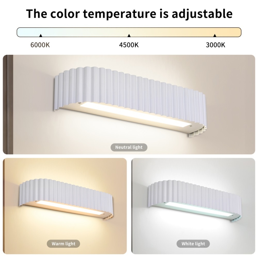 BRILAGI - Applique murale LED dimmable FALCON MODERN LED/14W/230V 3000-6000K 40 cm blanche + télécommande