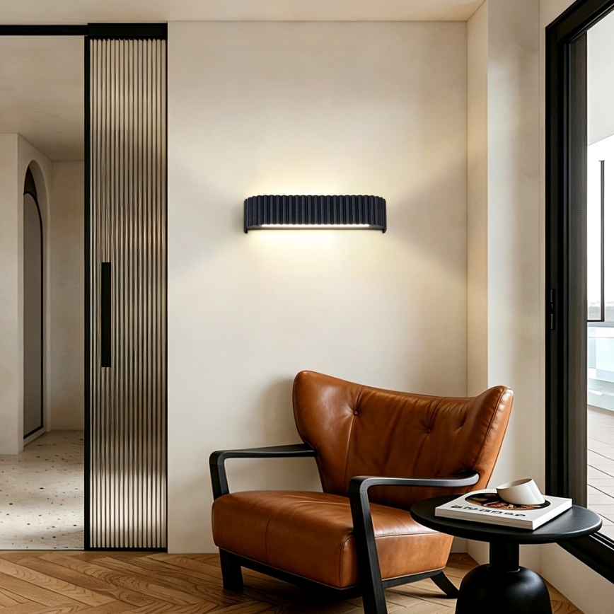 BRILAGI - Applique murale LED dimmable FALCON MODERN LED/14W/230V 3000-6000K 40 cm noire + télécommande