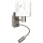 Brilagi - Applique murale LED enfantine flexible BOBO 1xE27/25W/230V + LED/3W chrome mat/blanc/motifs lapins