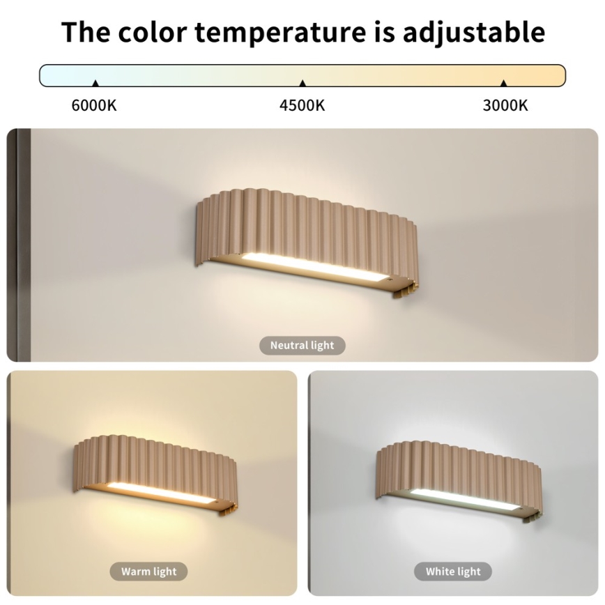 Brilagi - Applique murale LED FALCON MODERN LED/10W/230V 30 cm 3000/4500/6000K beige