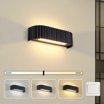 BRILAGI - Applique murale LED FALCON MODERN LED/10W/230V 30 cm 3000/4500/6000K noire