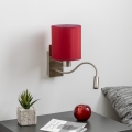 Brilagi - Applique murale LED flexible NUBILA 1xE27/25W/230V + LED/3W chrome mat/Pompéien rouge