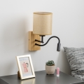 Brilagi - Applique murale LED flexible NUBILA WOOD 1xE27/25W/230V + LED/3W chêne/marron clair
