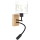 Brilagi - Applique murale LED flexible pour enfants BOBO WOOD 1xE27/25W/230V + LED/3W chêne/noir/blanc/licornes