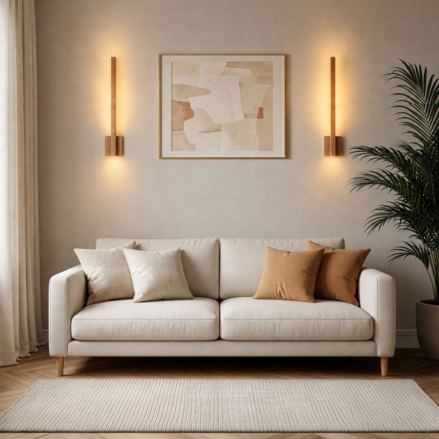 BRILAGI - Applique murale LED GARDALINE LED/90W/230V 100 cm chêne