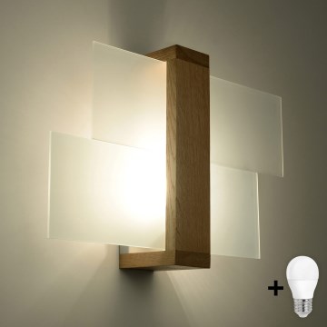 Brilagi -  Applique murale LED HERA 1xE27/7,5W/230V beige