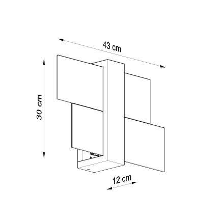 Brilagi -  Applique murale LED HERA 1xE27/7,5W/230V blanc