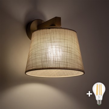 BRILAGI - Applique murale LED LATTE SABIA 1xE27/15W/230V pin/beige
