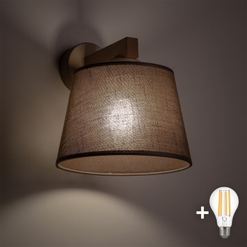 BRILAGI - applique murale LED LATTE SABIA 1xE27/15W/230V pin/marron