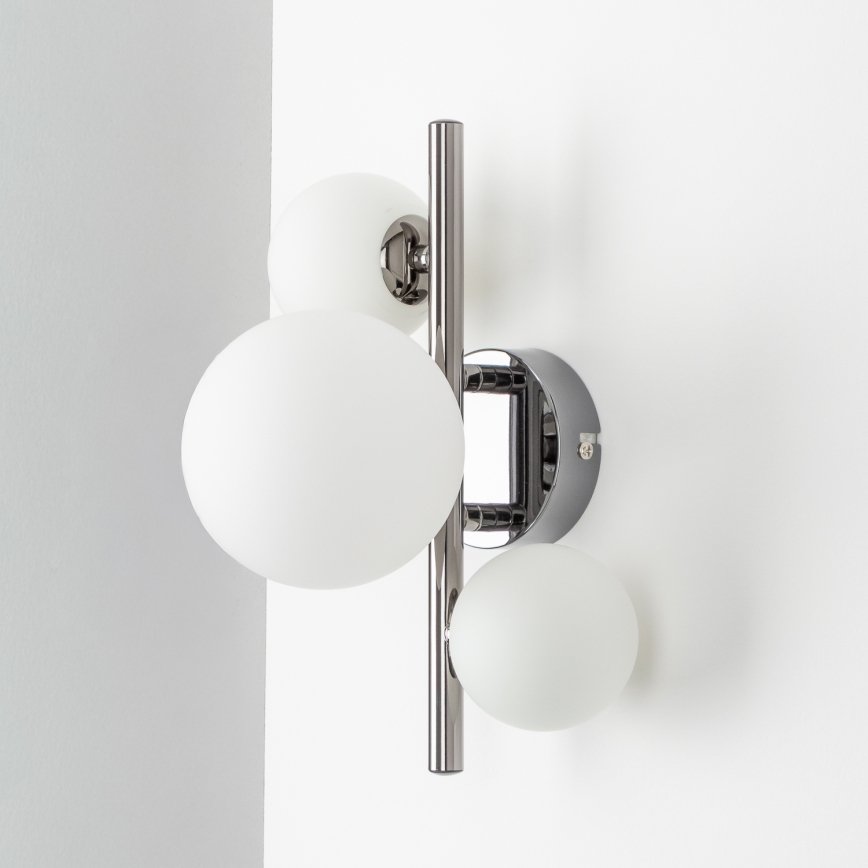 Brilagi - Applique murale LED MILLA 3xG9/3W/230V chrome brillant/blanc