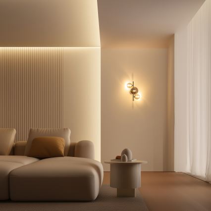 Brilagi - Applique murale LED MILLA 3xG9/3W/230V chrome brillant/fumé