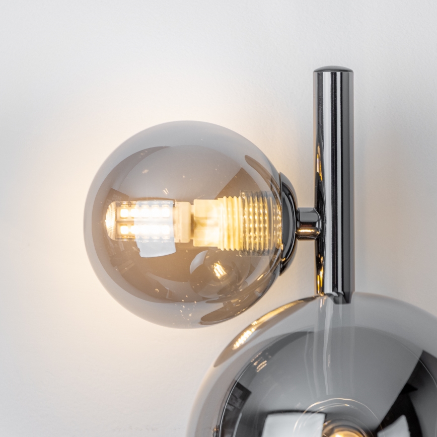 Brilagi - Applique murale LED MILLA 3xG9/3W/230V chrome brillant/fumé