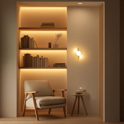 Brilagi - Applique murale LED MILLA 3xG9/3W/230V doré/blanc