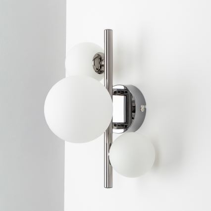 Brilagi - Applique murale LED MILLA 3xG9/3W/230V noir chromé/blanc