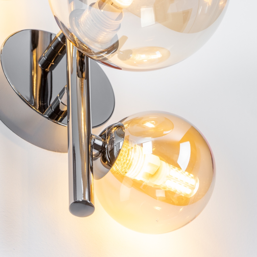 Brilagi - Applique murale LED MILLA 3xG9/3W/230V noir chromé/doré