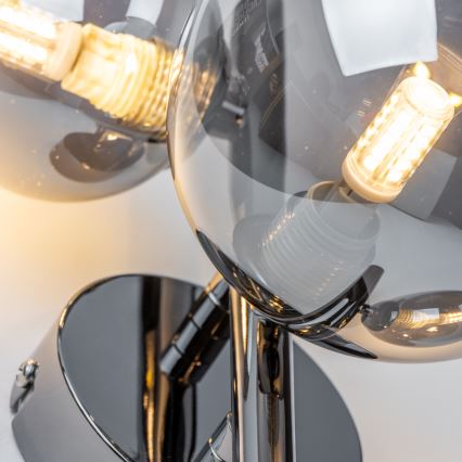 Brilagi - Applique murale LED MILLA 3xG9/3W/230V noir chromé/fumé