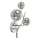 Brilagi - Applique murale LED MISTEL 3xG9/3W/230V chrome brillant/fumé