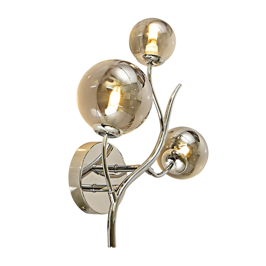 Brilagi - Applique murale LED MISTEL 3xG9/3W/230V chrome brillant/fumé