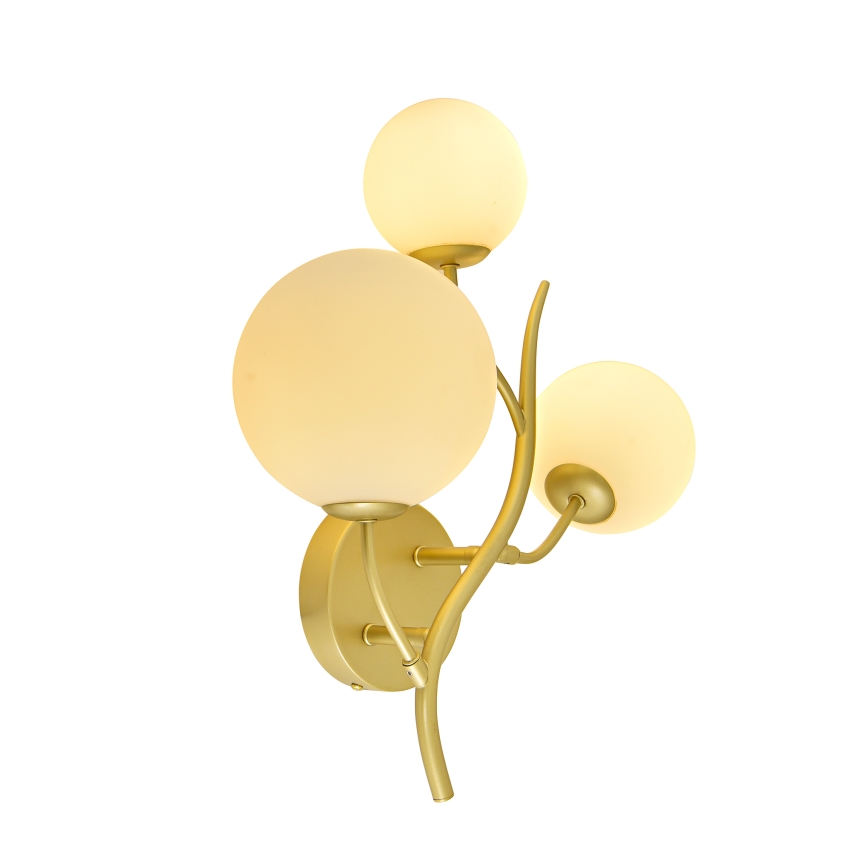 Brilagi - Applique murale LED MISTEL 3xG9/3W/230V doré/blanc