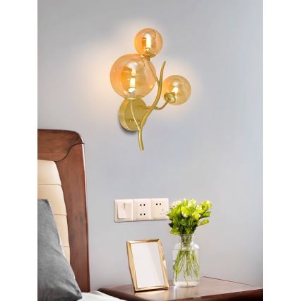 Brilagi - Applique murale LED MISTEL 3xG9/3W/230V doré