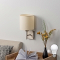 BRILAGI - Applique murale LED NUBILA 1xE27/60W/230V chrome mat/crème
