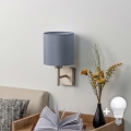 BRILAGI - Applique murale LED NUBILA 1xE27/60W/230V chrome mat/gris clair