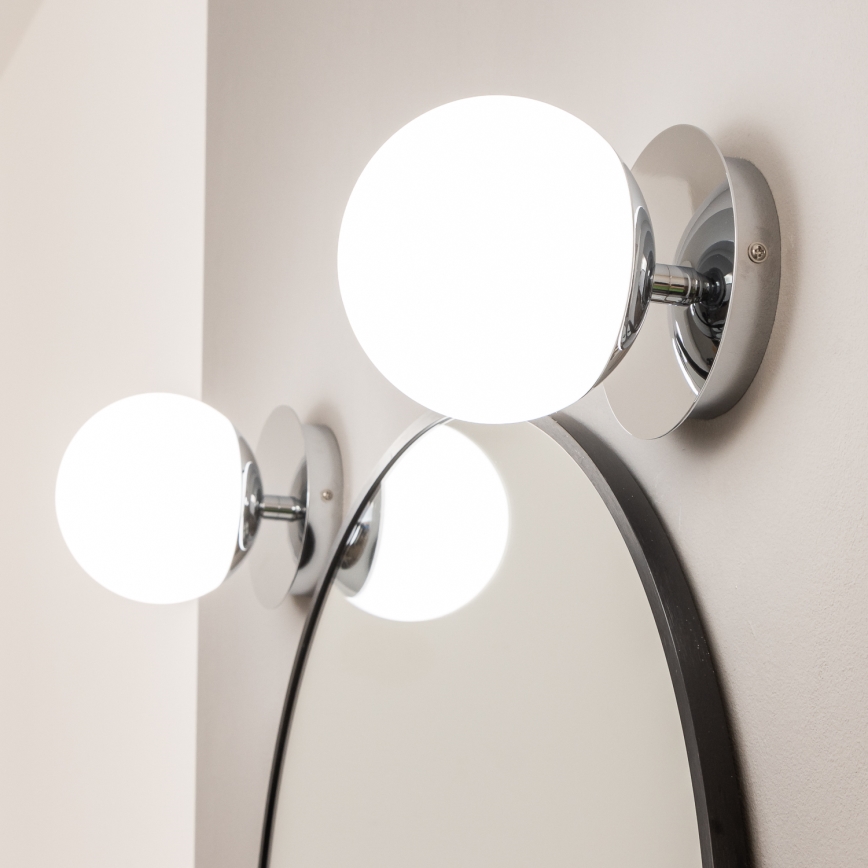 Brilagi - Applique murale LED BALL, 6W, 230V, 3000/4000/6500K, IP44, chrome brillant