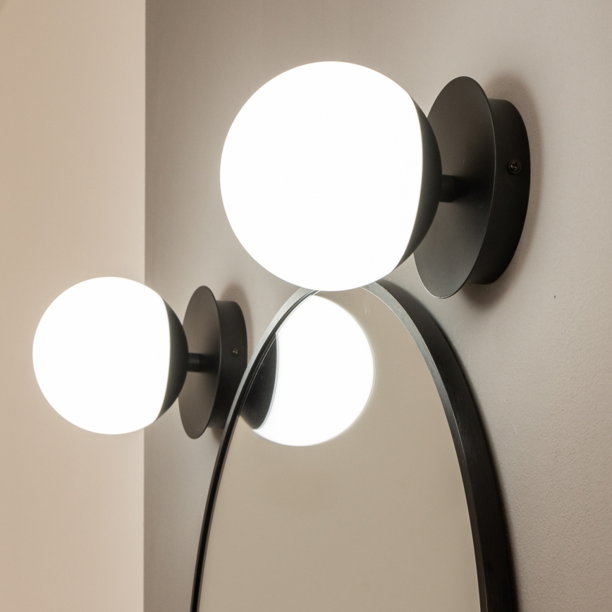 Brilagi - Applique murale LED BALL pour salle de bains, 6W, 230V, 3000/4000/6500K, IP44, noire
