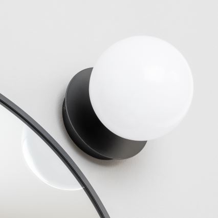 Brilagi - Applique murale LED BALL pour salle de bains, 6W, 230V, 3000/4000/6500K, IP44, noire