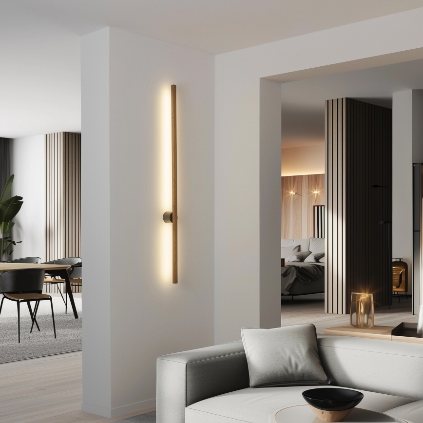 Brilagi - Applique murale LED WOODY LINE LED/7W/230V 4000K 60 cm chêne/noyer